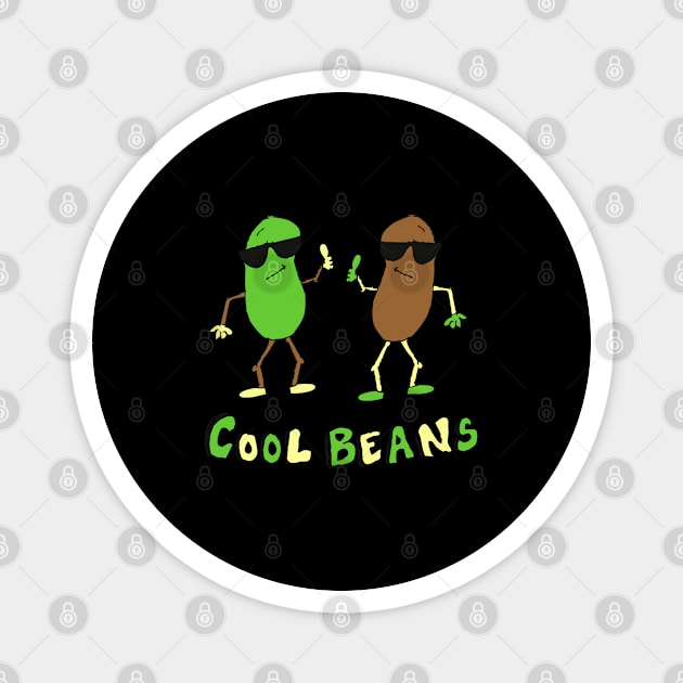 Retro Cool Beans Magnet by Flippin' Sweet Gear